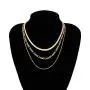 Denifery Gold/Silver Plated Flat Snake Chain Adjustable Punk Layered Necklace Snake Bone Choker Necklaces Minimalist Necklace Chain Jewelry for Women and Girls (Gold A) Denifery Gold/Silver Plated Flat Snake Chain Adjustable Punk Layered Necklace Snake Bone Choker Necklaces Minimalist Necklace Chain Jewelry for Women and Girls (Gold A)