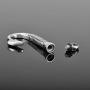 HooAMI Fish Hook Memorial Ash Urn Necklace Stainless Steel Cremation Jewelry