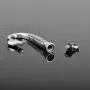 HooAMI Fish Hook Memorial Ash Urn Necklace Stainless Steel Cremation Jewelry