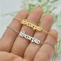 HUTINICE Gothic Old English Scorpio Leo Zodiac Bracelet for Women, 18K Gold Chain Horoscope Constilation Letter Bracelet Baby Girl Jewelry