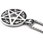 GUNGNEER Stainless Steel Seal of Solomon Pentacle Pentagram Pendant Symbol Wiccan Necklace Pagan Jewelry Amulet GUNGNEER Stainless Steel Seal of Solomon Pentacle Pentagram Pendant Symbol Wiccan Necklace Pagan Jewelry Amulet