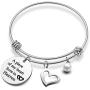 Memorial Keychain Bracelet A Piece of My Heart Lives in Heaven Sympathy Gift Loss of Dad Mom Grandpa Grandma Jewelry(a piece heart in heaven BR)