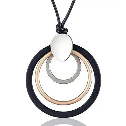 COOSTUFF ANNA Womens Multilayer Pendant Necklaces Vintage Jewelry Fashion Long Sweater Necklace for Woman COOSTUFF ANNA Womens Multilayer Pendant Necklaces Vintage Jewelry Fashion Long Sweater Necklace for Woman