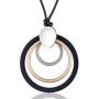 COOSTUFF ANNA Womens Multilayer Pendant Necklaces Vintage Jewelry Fashion Long Sweater Necklace for Woman