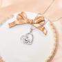 925 Sterling Silver Koala Bear Heart Pendant Necklace Australia Animal Jewelry for Women Girls