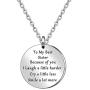 JQFEN to My Best Sister Necklace Long Chain Friendship Gifts Necklace for Sisters Birthday Jewelry