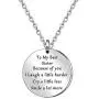 JQFEN to My Best Sister Necklace Long Chain Friendship Gifts Necklace for Sisters Birthday Jewelry
