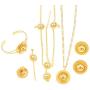 Yidan Ethiopian Gold Color Luxury Jewelry Fashion Eritrean Traditional Wome Wedding Hair Jewelry Set