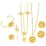 Yidan Ethiopian Gold Color Luxury Jewelry Fashion Eritrean Traditional Wome Wedding Hair Jewelry Set