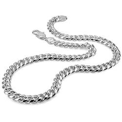 Dankadi Italy Silver Mens Chain Necklace Cuban Chain 202426 Size Rapper Favorite Man Jewelry