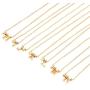 Initial Necklaces for Chain with Heart Pendant Gold Necklaces for Women Letter A-Z Necklace for Teen Girls