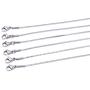 KONMAY 3pcs Stainless Steel Round Snake Chains Box Chains Cable Chains for Men and Women(16-28)