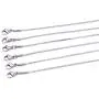 KONMAY 3pcs Stainless Steel Round Snake Chains Box Chains Cable Chains for Men and Women(16-28) KONMAY 3pcs Stainless Steel Round Snake Chains Box Chains Cable Chains for Men and Women(16-28)