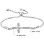 YL Cross Bracelet 925 Sterling Silver Infinity Link Sideways Cross Bracelets Christian Baptism Gift Religious Jewelry YL Cross Bracelet 925 Sterling Silver Infinity Link Sideways Cross Bracelets Christian Baptism Gift Religious Jewelry