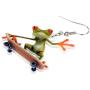 WEVENI Acrylic Cute Skateboard Frog Earrings Heart Dangle Drop Funny Jewelry For Women Girls Charm Gift