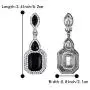 BriLove Womens Wedding Bridal Crystal Emerald Cut Infinity Figure 8 Chandelier Clip-On Dangle Earrings BriLove Womens Wedding Bridal Crystal Emerald Cut Infinity Figure 8 Chandelier Clip-On Dangle Earrings