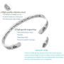 RENYILIN Creative Cuff Bracelet, Zodiac Bracelet, Inspirational Stainless Steel Bracelet for Men and Women