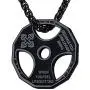 U7 Men Women Fitness Dumbbell Necklace Stainless Steel Weight Plate Barbell Chain Pendant Necklace,Customizable U7 Men Women Fitness Dumbbell Necklace Stainless Steel Weight Plate Barbell Chain Pendant Necklace,Customizable