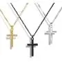 AK-SHIP Cross Necklace, Gold Silver Black Stainless Steel Plain Cross Pendant Necklace Box Chain【20 Inches】 AK-SHIP Cross Necklace, Gold Silver Black Stainless Steel Plain Cross Pendant Necklace Box Chain【20 Inches】
