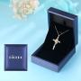 DIOFRG Sunflower Cross Necklace Sterling Silver Dainty Sunshine Pendant for Women Mom Christmas Valentines Day Anniversary Wife Friend Flower Teen Girl Gifts Jewelry
