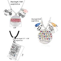 KESOCORAY Stranger Things Charm Necklace Eleven Alphabet Light Demogorgon Halloween Cosplay Movie Jewelry Stylish Silver Collection for Fans