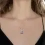 Fox Crystal Necklace 925 Sterling Silver Circle Crystal Pendant Necklace Fox Jewelry Gifts for Women Girlfriend Fox Lover Fox Crystal Necklace 925 Sterling Silver Circle Crystal Pendant Necklace Fox Jewelry Gifts for Women Girlfriend Fox Lover