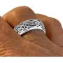 US Jewels And Gems Mens 925 Sterling Silver Irish Celtic Knot Wedding Spinner Ring Band