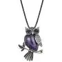 Starain Owl Necklace for Women Girls Healing Crystal Stone Owl Pendant Necklace Owl Jewelry Gifts