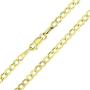 Solid 14k Yellow Gold 2mm-17mm Cuban Chains For Men | Italian Gold Chain | 14K Gold Cuban Curb Chain Necklace with Lobster Claw Clasp