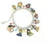 Beauty and the Beast sleeping beauty Belle Tangled Cinderell Snow White little mermaid Mulan Princess Bracelet Gifts for Women girl