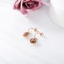 POTOPYY 925 Sterling Silver Rose Flower Dangle Earrings Butterfly Dainty Drop Earrings Jewelry Gifts for Women Girls Birthday