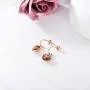 POTOPYY 925 Sterling Silver Rose Flower Dangle Earrings Butterfly Dainty Drop Earrings Jewelry Gifts for Women Girls Birthday