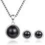 EVERU Pearl Jewelry Set Sterling Silver with AAAA Freshwater Cultured Pearls Stud Earrings and Necklace Sets for Women