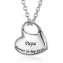 GISUNYE Cremation Urn Necklace for Ashes Urn Jewelry,Forever in My Heart Carved Locket Stainless Steel Keepsake Waterproof Memorial Pendant for mom & dad with Filling Kit (Papa)… GISUNYE Cremation Urn Necklace for Ashes Urn Jewelry,Forever in My Heart Carved Locket Stainless Steel Keepsake Waterproof Memorial Pendant for mom & dad with Filling Kit (Papa)…