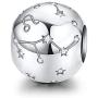 FOREVER QUEEN Zodiac Star Sign 925 Sterling Silver Bead Charm Fits Pandora Bracelets 12 Constellations Charm Compatible with Pandora Bracelet,Womens Jewellery Gift with Box
