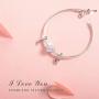 Vito Sterling Silver Initial Charms A-Z Letter Dangle Beads - Fit for Pandora Women Europeans Bracelet, Necklace - 26 Alphabets DIY Name Jewelry Gift