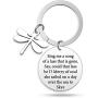 G-Ahora Outlander Themed Gifts Sing Me A Song Lyrics Dragonfly Bracelet Keychain Skye Boat Song Claire Jamie Fraser Lover Gift for Outlander Fans
