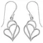Boma Jewelry Sterling Silver Polished Twisting Heart Dangle Earrings Boma Jewelry Sterling Silver Polished Twisting Heart Dangle Earrings