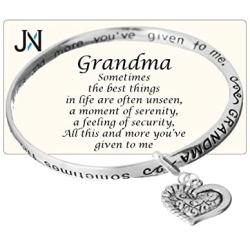 Jewelry Nexus Grandma Love Heart Charm Bracelet A Moment of Serenity and Security