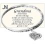 Jewelry Nexus Grandma Love Heart Charm Bracelet A Moment of Serenity and Security