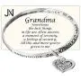 Jewelry Nexus Grandma Love Heart Charm Bracelet A Moment of Serenity and Security Jewelry Nexus Grandma Love Heart Charm Bracelet A Moment of Serenity and Security