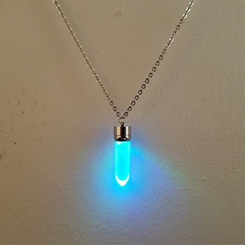 LED Light up Crystal Pendant Necklace - Glow crystal jewelry Necklace (multicolor)