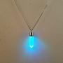 LED Light up Crystal Pendant Necklace - Glow crystal jewelry Necklace (multicolor)