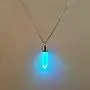 LED Light up Crystal Pendant Necklace - Glow crystal jewelry Necklace (multicolor)