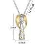 Cremation Urn Necklace for Ashes Angel Wing Keepsake Locket Stainless Steel Cross Cremation Jewelry Waterproof Memorial Pendant Cremation Urn Necklace for Ashes Angel Wing Keepsake Locket Stainless Steel Cross Cremation Jewelry Waterproof Memorial Pendant