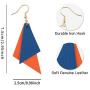 Jagucho Genuine Leather Earrings Drop Dangle for Women Teen Girls, Gifts for Women