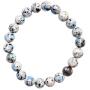 Zenergy Gems Charged Natural Gemstone Crystal 8mm Bead Bracelet + Selenite Charging Heart [Included]