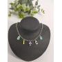 Pingyongchang Rainbow Letter Choker Pendant Necklace Angel Colorful Daddy Random Color Unique Style Indie Aesthetic Choker