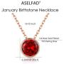 ASELFAD 14k Gold Plated Sterling Silver Tiny Dot CZ Created Birthstone Necklaces for Women Birthday Gifts for Her