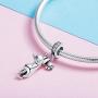 Cute Cat Dangle Charm fit Charms Bracelet Necklace